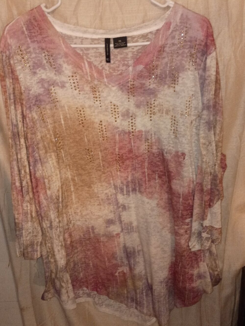 Women's XL New Directions V-Neck Top
